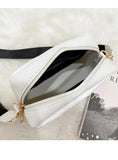 Leather Woven Crossbody Bag for Women Solid Shoulder Purse