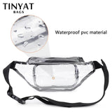 Summer Waist Bag PVC Clear Waterproof Jelly Belt Bag for Girl