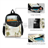 Vintage Hawaiian Beach Backpack Waterproof Ca...