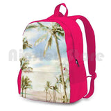 Vintage Hawaiian Beach Backpack Waterproof Ca...