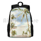 Vintage Hawaiian Beach Backpack Waterproof Ca...