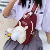 Plush Cartoon Cross Body Bag for Girls