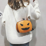 Pumpkin Chain Shoulder Bag Tote Crossbody Messenger Flap