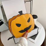Pumpkin Chain Shoulder Bag Tote Crossbody Messenger Flap