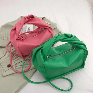 Kpop Women Backpack Wrinkled Clouds Crossbody Bag