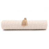 Summer Handbag Metal Handle Tassel Shoulder Bag Chain Crossbody Purse