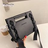 MsPretty Tote Shoulder Chain Bags For Women PU Leather Crossbody Bag