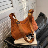 Foufurieux Rhombus Embroidery Underarm Bag Handbags Women Fanny Pack