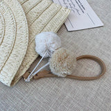 Wool Ball Decorative Shoulder Messenger Bag