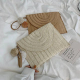 Wool Ball Decorative Shoulder Messenger Bag