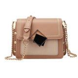 Chain PU Leather Crossbody Bag Small Shoulder Messenger