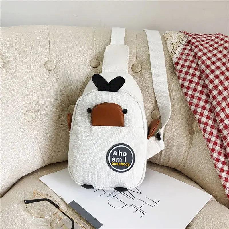 Canvas Chest Bag Female Small Messenger Bag Harajuku Style