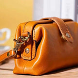 Casual Leather Shoulder Bags Doctor Bag Clutch
