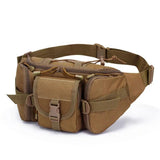 Men Waterproof Nylon Waist Fanny Pack Tactical Military Bag