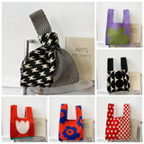 Women's Flower Knitting Handbag Travel All-match Shoulder Bags