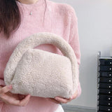 Plush Candy Handbag for Autumn and Winter