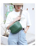 Leather Women Chest Bag Large Capacity Crossbody Bag