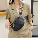 Leather Women Chest Bag Large Capacity Crossbody Bag