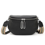 Leather Women Chest Bag Large Capacity Crossbody Bag