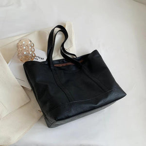 Soft Leather Women Bag Travel Shoulder Bag Large Capacity Tote Shopper Handbag