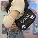 Punk Letter Armpit Cosmetic Bag Skull Shoulder Crossbody Bag