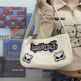 Punk Letter Armpit Cosmetic Bag Skull Shoulder Crossbody Bag