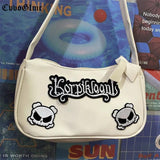 Punk Letter Armpit Cosmetic Bag Skull Shoulder Crossbody Bag
