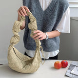 Vintage Nylon Shoulder Bag Small Crossbody Handbag