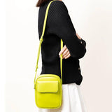 Women's High PU Leather Mini Messenger Bag Phone Handbag