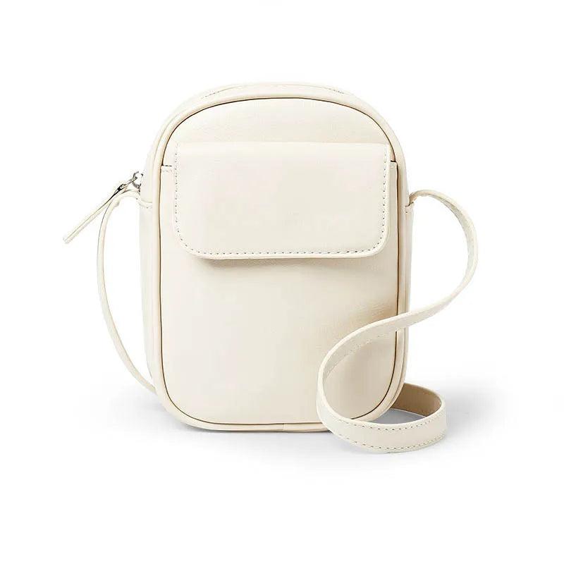 Women's High PU Leather Mini Messenger Bag Phone Handbag