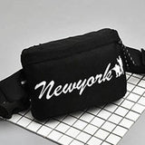 Unisex Lattice Checkerboard Waist Bag