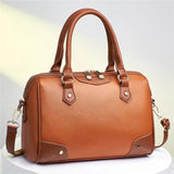 Vintage Floral Printing Bee Chain Shoulder Bags Leather Woman Famous Handbag