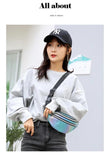 Holographic Fanny Pack Laser PU Waist Bag for Travel
