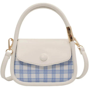 Plaid Leather Messenger Bag Waist Bag Women Bags