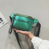 PU Leather Waist Bag Women Letter Fanny Packs Belt Bag Female Chest Handbag