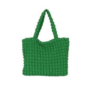 Foufurieux Ins Girl's Cloud Puff Pleated Shoulder Bag