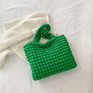 Foufurieux Ins Girl's Cloud Puff Pleated Shoulder Bag