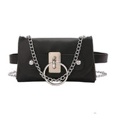 Women's PU Leather Waist Bag Small Shoulder Bag
