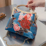 Vintage Shell Crossbody Bag Women's Handbag Fringe Chain Shoulder Bag