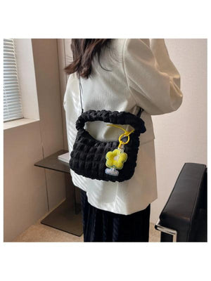 Vintage Checkered Women Canvas Shoulder Tote Bag Handbag