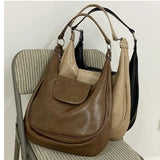 Soft PU Leather Shoulder Bag for Women Large Capacity Handbag