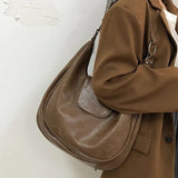 Soft PU Leather Shoulder Bag for Women Large Capacity Handbag
