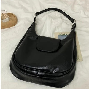 Soft PU Leather Shoulder Bag for Women Large Capacity Handbag