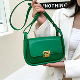 Green Crossbody Bag Women Leather Handbag Small Shoulder Purse
