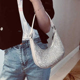 Chain Diamonds Crossbody Bag for Women Summer Handbag