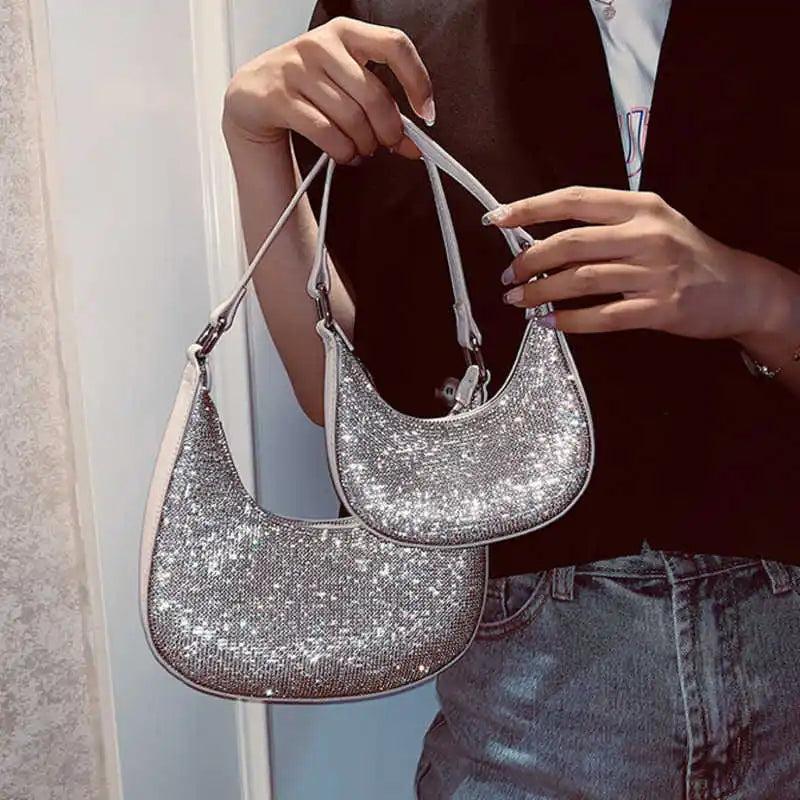Chain Diamonds Crossbody Bag for Women Summer Handbag