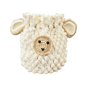 DIY Wool Crochet Little Sheep Bunch Bag Material
