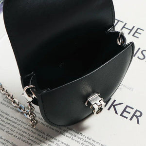 Metal Chain Small Bags Female Fanny Pack Waist Pack Handbags for Women