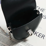 Metal Chain Small Bags Female Fanny Pack Waist Pack Handbags for Women