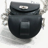 Metal Chain Small Bags Female Fanny Pack Waist Pack Handbags for Women